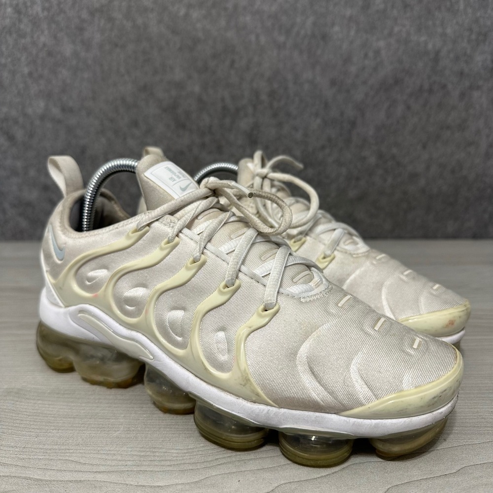 Nike Air VaporMax Plus Mens 7.5 Women's 9 White 924453-100 Running TN Air‎ Max